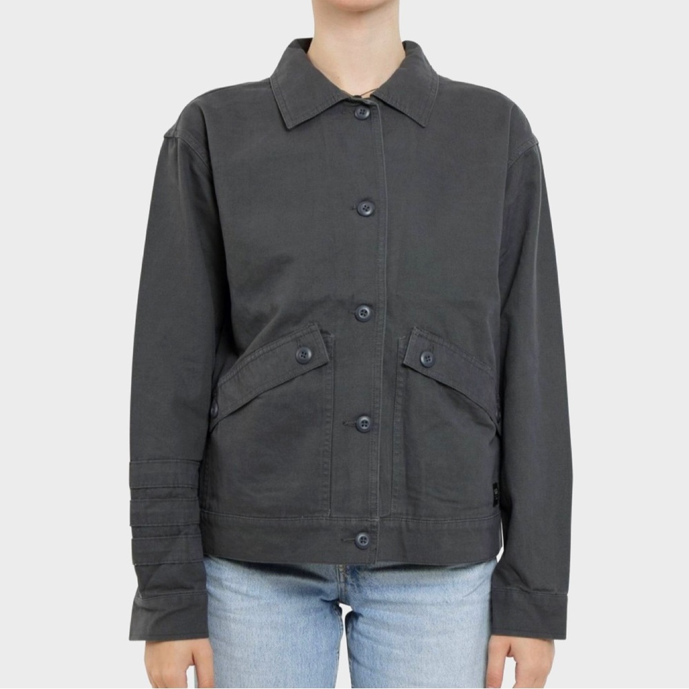 Vans | Asphalt Gray “The Sophie Jacket” Canvas Coat, Size Medium